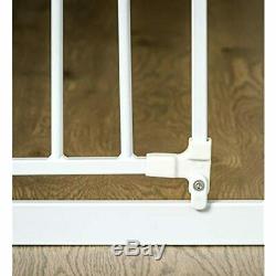 Easy Step Extra Tall Walk Thru Baby Gate, Includes 4-Inch Extension Kit, Pack Of