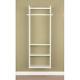 Easy Track Hanging Tower Kit Closet Storage 72 Inch White Easy Diy Installation