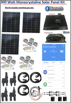 Easy solar kit install RV barn cabin best 300 watt easy install lighting trailer