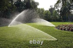Easy to Install In-Ground Automatic Sprinkler System Kit Black garden