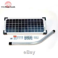 Electric Gate Opener 10-Watt Solar Panel Kit Easy-Install Gate Opener Accessory