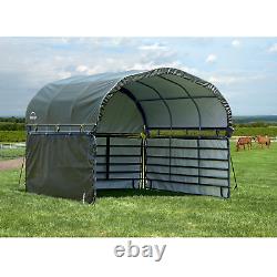 Enclosure Kit for Corral Shelter, Green, 12 ft. X 12 ft. Easy Install Polyester