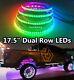 Fia 4x 17.5 Ip68 Double Row Chasing Flowing Led Bluetooth Wheel Rings Light Set