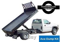 FLATBED Dump Bed Hoist Kit. Turn pickup dump truck. 15,000 lbs. Easy install