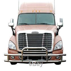 FRONT CHROME STAINLESS STEEL Fit 08-17 Freightliner Cascadia 113/125 Deer Guard