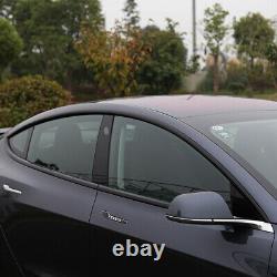 Fit Tesla Model 3 Window Trim Kit Black Window Moldings ABS Glossy Accessories