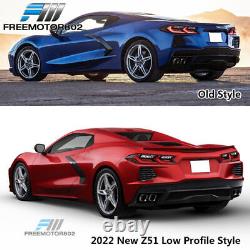 Fits 20-23 Corvette C8 2022 New Z51 Low Profile Style Gloss Black Trunk Spoiler