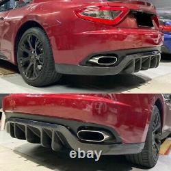 Fits Maserati Granturismo 2006-2014 Rear Bumper Diffuser Bar Lip Spoiler Carbon
