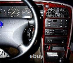 Fits Saab 900 1987-1994 Car Dash Trim Auto Kit 6ps New Style Set Wood Carbon Alu