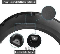 For 09-14 Ford F150 F-150 Fender Flares Pocket Rivet Style Kit Textured Black