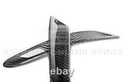 For 20-Up Toyota Supra Performance Style CARBON FIBER Front Hood Duct Cover Pair