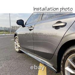 For 2021-2022 Honda Civic Sedan Side Skirts Gloss Black Splitter Extension Lip