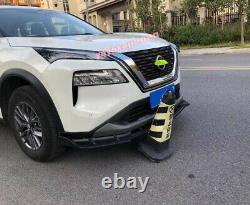 For 2021-2022 Nissan Rogue Matte black Front Bumper Lip Body Kit Spoiler 3PCS