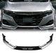 For 2021 Honda Accord Yofer Car Front Splitter Lip Kit + Side Cover Trim Silver