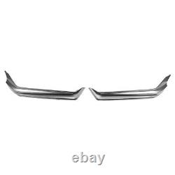 For 2021 Honda Accord YOFER Car Front Splitter Lip Kit + Side Cover Trim Silver