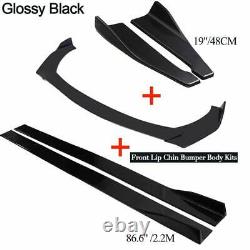 For BMW 2 3 4 5 6 7 Series Front Bumper Lip/Rear/Side Skirt Spoiler Splitter Kit