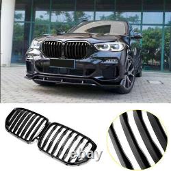 For BMW G05 X5 2019 Front Hood Kidney Sport Grill Glossy Black Easy Installation