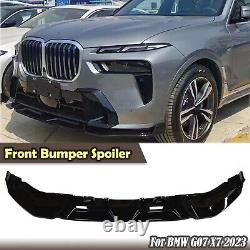 For BMW G07 X7 23-2024 Front Bumper Lower Spoiler Splitter Lip Kit Glossy Black