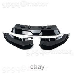 For BMW G07 X7 LCI 2023-2024 MP Style Glossy Black Front Bumper Lip Splitter Kit