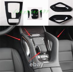 For Benz GLE W167 2020 2021 ABS Carbon Fiber Car Inner Kit Center Console Cover