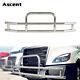 For Cascadia 2008-17 Truck Chrome Stainless Steel Front Bumper Grill Guard Car