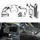 For Chevrolet Corvette C7 2014-2019 27pcs Carbon Fiber Interior Decorative Kit