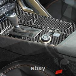 For Chevrolet Corvette C7 2014-2019 27Pcs Carbon Fiber Interior Decorative Kit