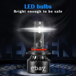 For Dodge RAM 1500 2500 3500 4500 2013-2015 White LED Headlight Bulbs +Fog Light