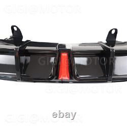 For Honda Accord 18-20 Yofer V2 LED Rear Bumper Diffuser + 2x Corner Apron Spats