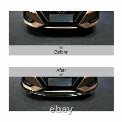 For Jaguar XE XJ XF XJR Carbon Front Bumper Lip Splitter Spoiler + Strut Rods