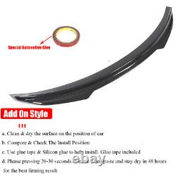 For Mercedes-Benz W217 C217 S500 S63 S65 AMG Rear Trunk Spoiler Wing DRY Carbon