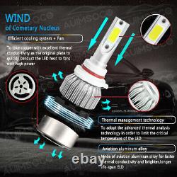 For Plymouth Laser 1994 LED Headlight Bulbs High Low Beam Fog Light White 6PC