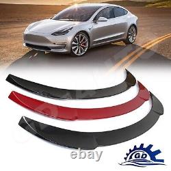 For Tesla Model 3 2017-2023 Sedan Sport Rear Wing Spoiler Kits (Glossy Red)