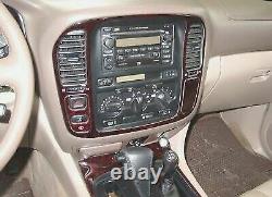 For Toyota Land Cruiser 98 99 00 01 02 Cherry Burlwood Dash Trim Kit Interior