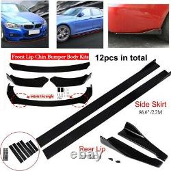 For Volkswagen Passat Front Bumper Spoiler Splitter Body Kit+Side Skirt/Rear Lip