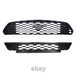 Front Bumper Grille Grill Replacement kit Black for Ford Mustang 2015-2017
