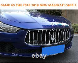 Front Grille Trim Kits for Maserati Ghibli 2014 2015 2016 2017 Grill Chrome Trim