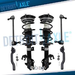 Front Struts Springs Outer Tie Rods Sway Bars for 2007 2012 Nissan Versa Cube