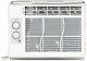 Ge Window Air Conditioner 5,000 Btu 2 Speeds Easy Installation Window Kit White