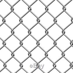 Galvanized Steel Chain Link Fence 5X50 Feet Complete Kit Fencing Easy Install