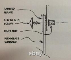 Garage Door Window Kit is Easy to Install This is for 8 windows in a thin door
