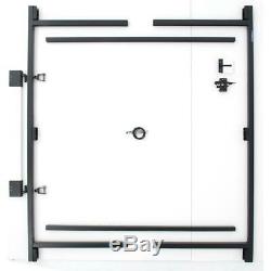 Gate Kit 3-Rail 60 in. 96 in. W Easy-to-Install Fasteners Heavy Duty Hinges