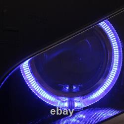 HID Assembly Headlight Blue Angel Eyes Projector Kit For Honda CBR1000RR 2004-07