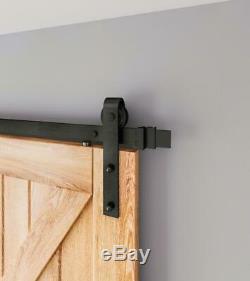 Heavy Duty Sliding Barn Door Hardware Track Kit Slide Smoothly Easy Install