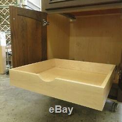 High Quality Solid Wood rollout shelf kit, fits 24 opening Easy Installation