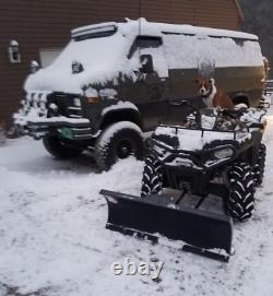Honda TRX 50 inch Snow Plow Kit with a Universal Snow Plow Mount