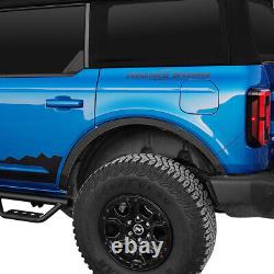 Hooke Road Textured Steel Fender Flares Replaced Kit for Ford Bronco 2021 2022