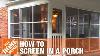 How To Screen In A Porch Installing A Screen Tight Porch System The Home Depot