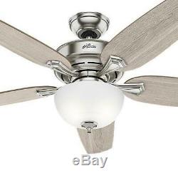 Hunter 54 Ceiling Fan LED Light Kit Remote Indoor Easy Install Brushed Nickel
