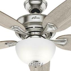 Hunter 54 Ceiling Fan LED Light Kit Remote Indoor Easy Install Brushed Nickel